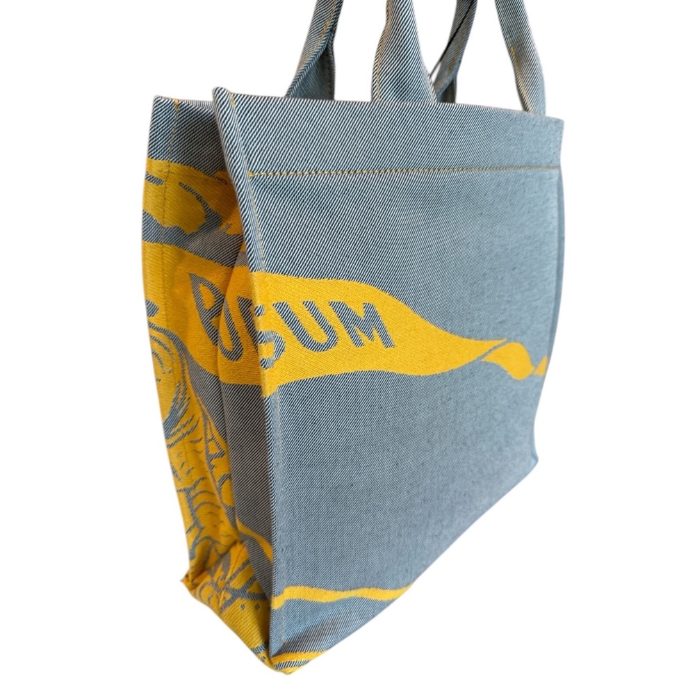 Burberry Unisex Cotton LL EKD Tote in Sunflower, large, with graphic, 8090858 - Picture 4 of 13